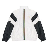 PUMA Bronzing Printing Casual Sports Jacket White 597610-02