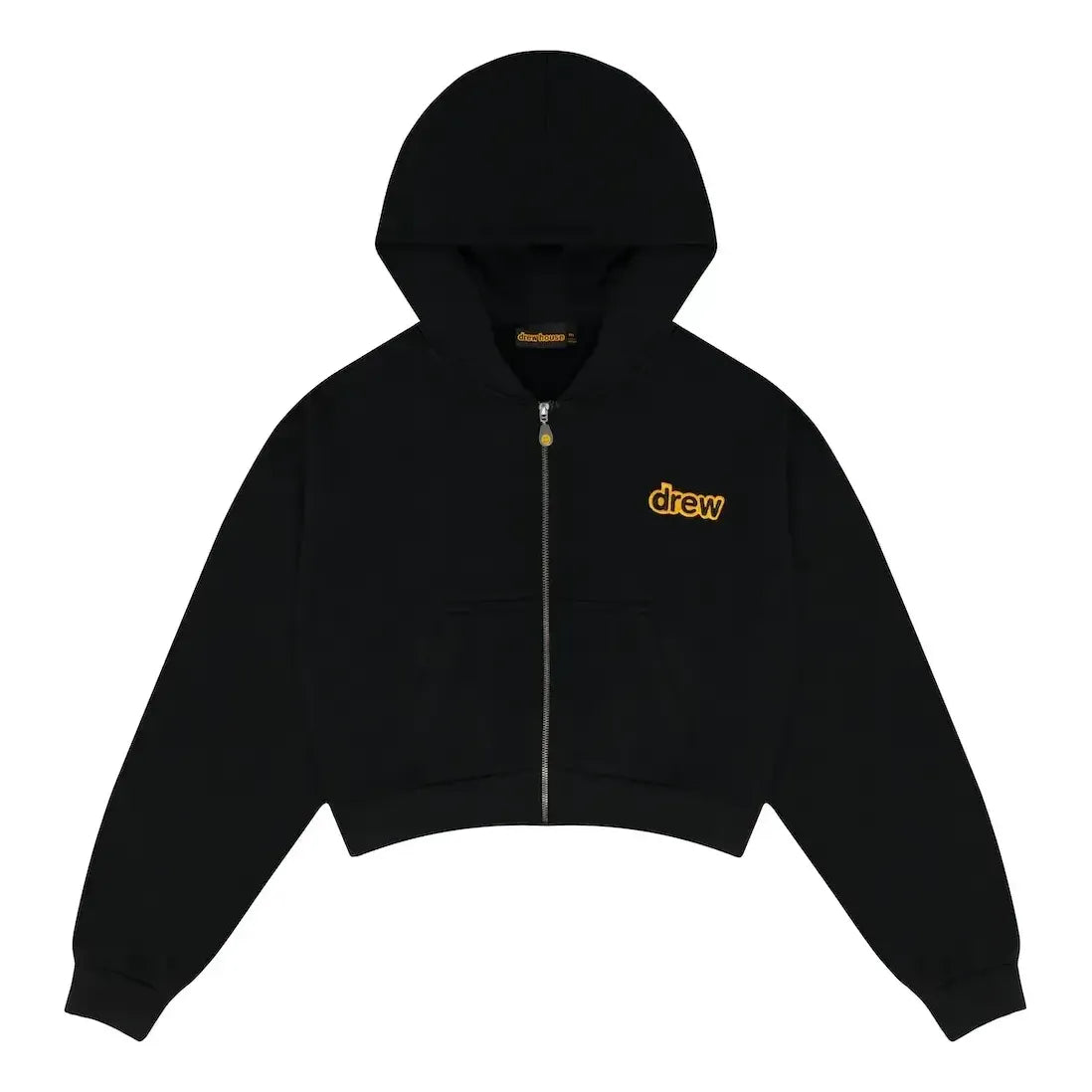 Drew House Cropped Zip Up Hoodie 'Black' DH-VF3215C-MCBK