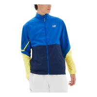 New Balance Impact Run Graphic Woven Jacket Asia Sizing 'Cobalt' MJ21265-CO