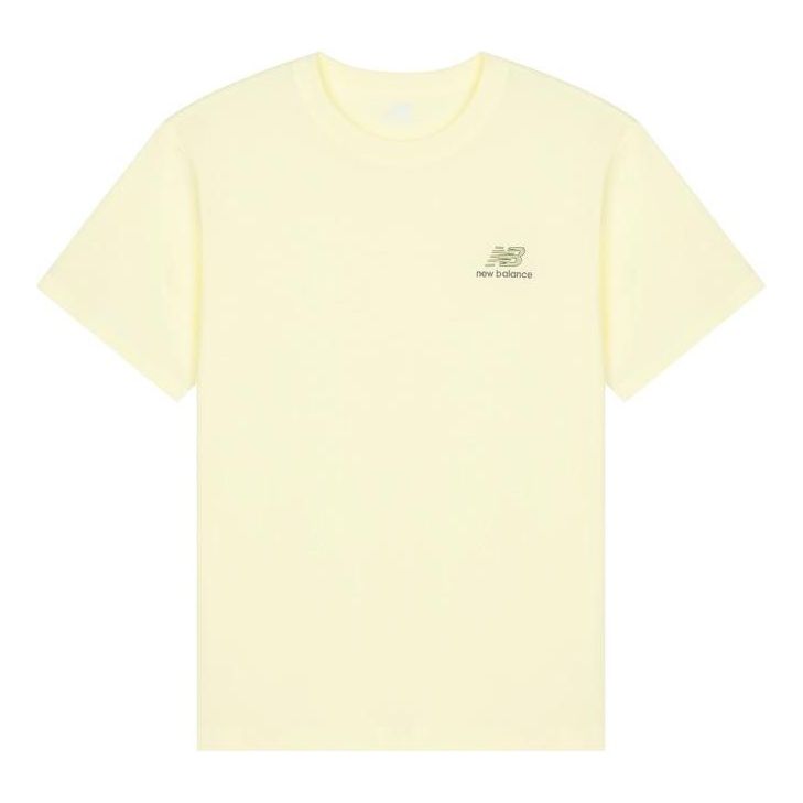New Balance Unissentials Cotton T-shirt Asia Sizing 'Light Yellow' UT21503-DGL