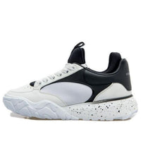 Alexander McQueen Court Tech Leather Sneakers 'White Black' 727366WIAAV9061