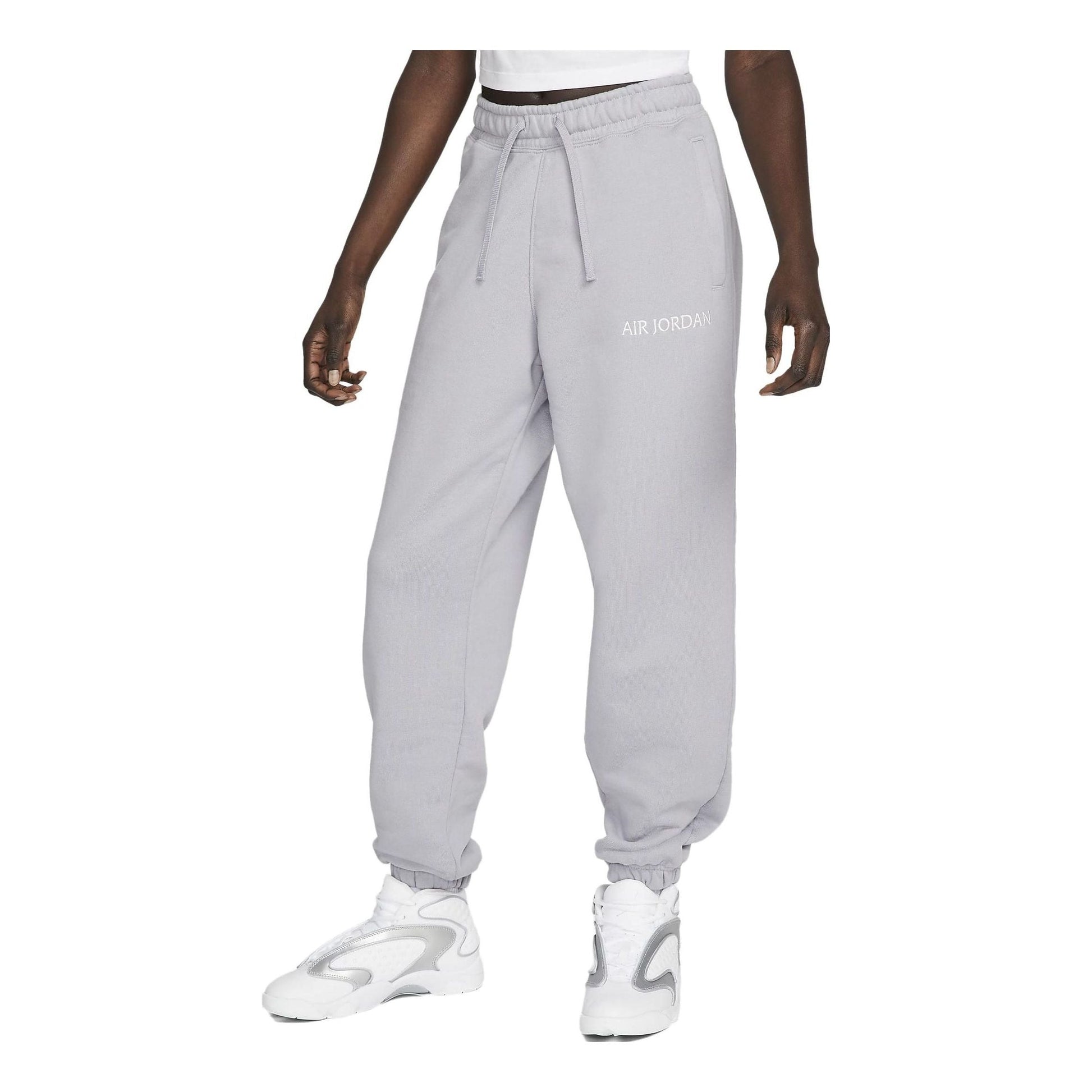 (WMNS) Air Jordan French Terry Joggers 'Light Grey' DQ4651-054