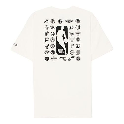 Men's Nike Basketball Printing Sports Round Neck Short Sleeve White T-Shirt DC1940-910