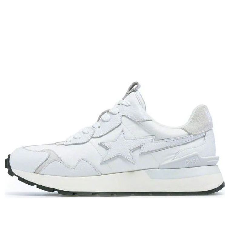 A BATHING APE ROAD STA EXPRESS Leather Low 'White' 1I70-191-015-WHITE