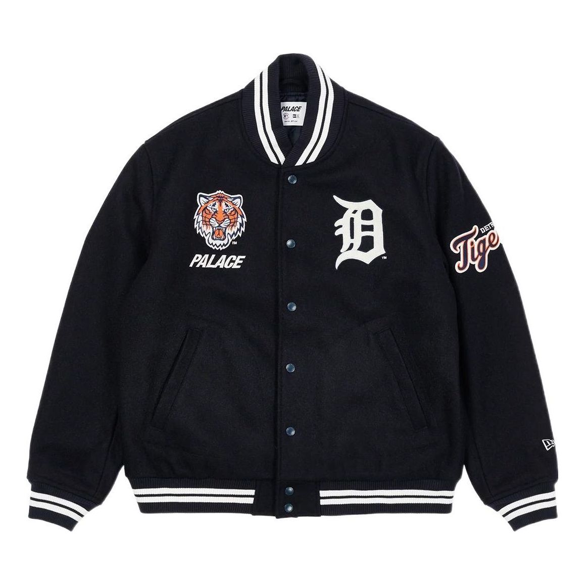 Palace X New Era Detroit Tigers New Ear Wool Stadium Jacket 'Navy' P21DNJK001