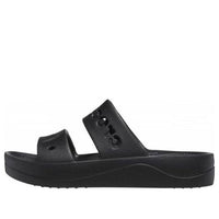 (WMNS) Crocs Baya Platform Sandals 'Black' 208188-001