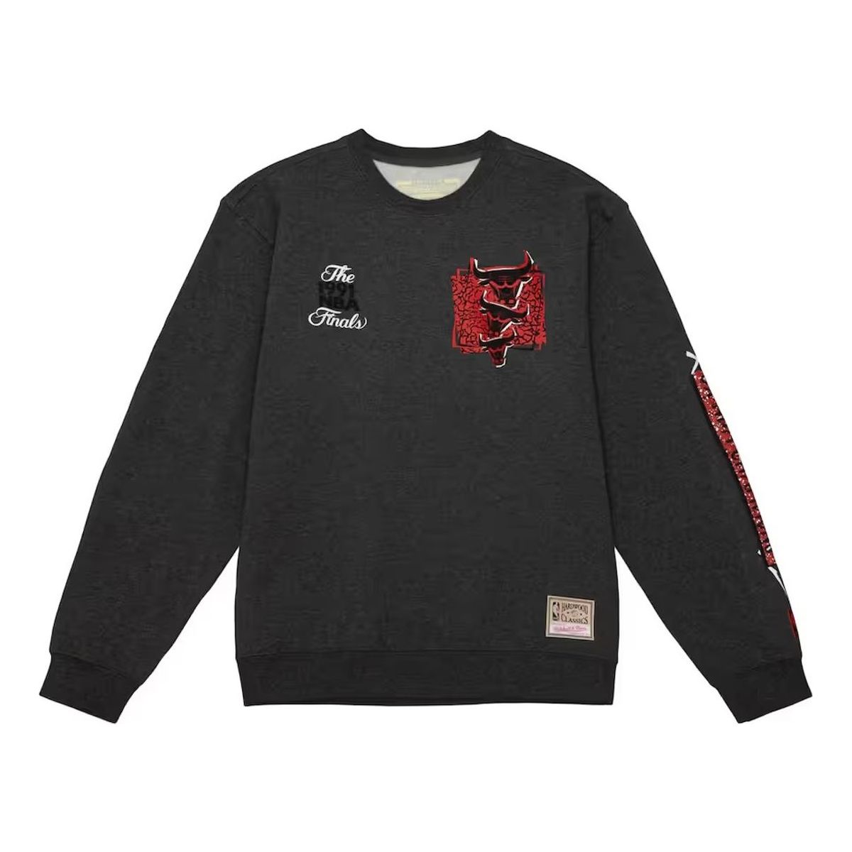 Mitchell & Ness x NBA Chicago Bulls 1991 Finals Pullover Sweatshirt 'Grey' BMFCSH22103-CBUDKGY