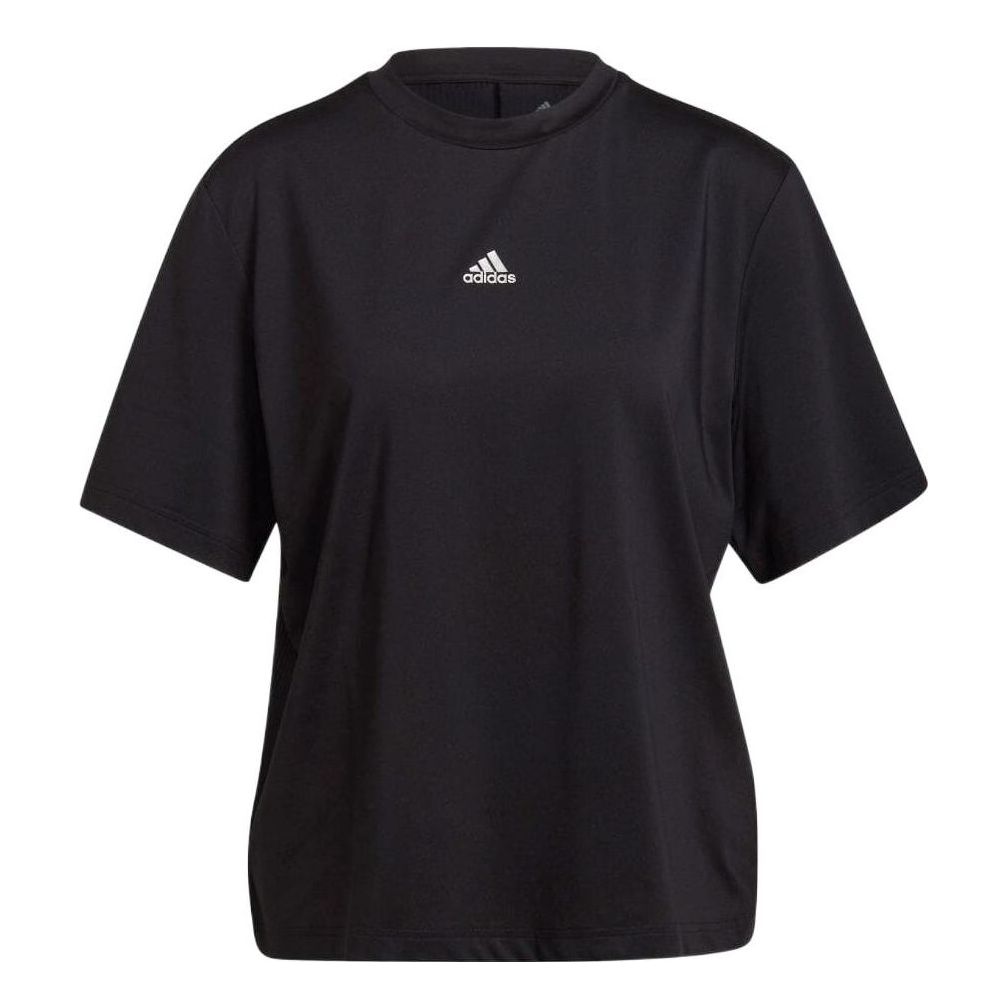 (WMNS) adidas You For You T-Shirt Asia Sizing 'Black' HB1530