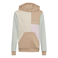 (GS) adidas Colorblock Hoodie Asia Sizing 'Beige' HK9816