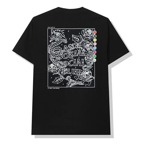 ANTI SOCIAL SOCIAL CLUB Dragon logo Short Sleeve Unisex Black ASSC-523