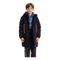 (GS) Under Armour Mid-length Warm Long Sleeve Down Jacket 'Black White' 234106068