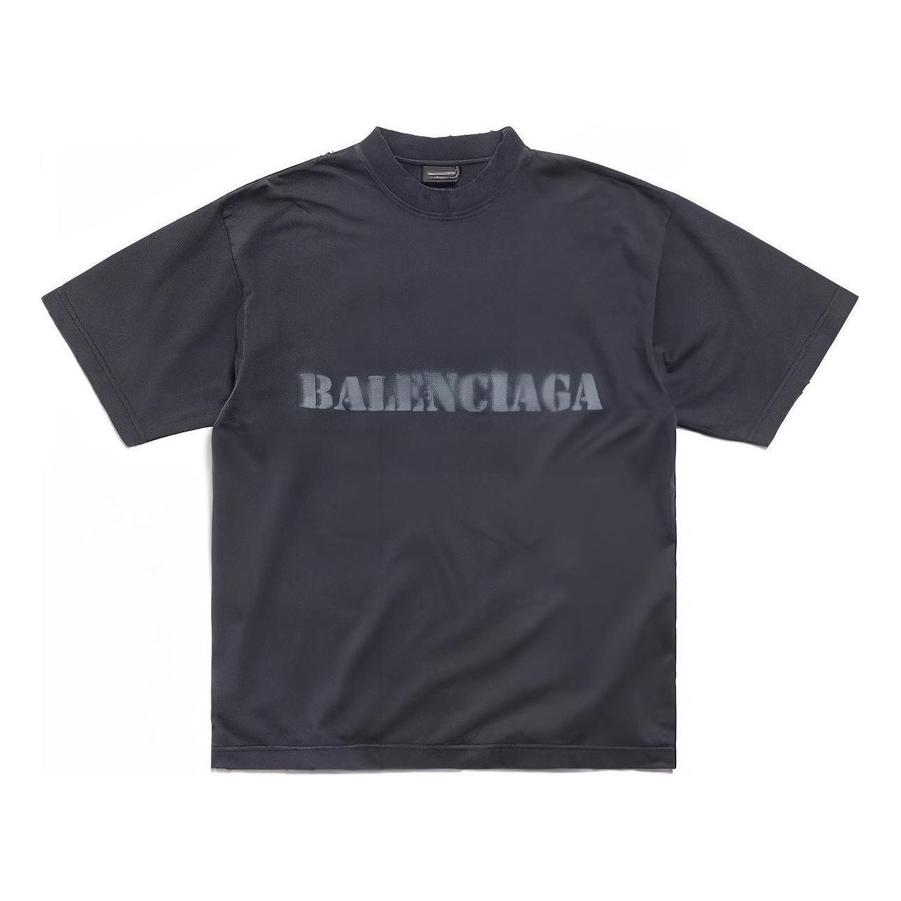 Balenciaga Stencil Type T-shirt 'Black' 764235TQVA31750