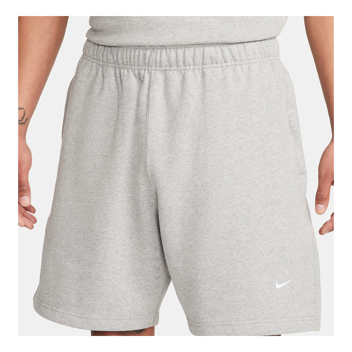 Nike Solo Swoosh Fleece Shorts 'Dark Grey Heather' FN3325-063