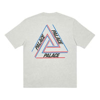 PALACE Basically A Triferg Grey Marl Alphabet Printing Round Neck Short Sleeve Unisex Gray P20TS003