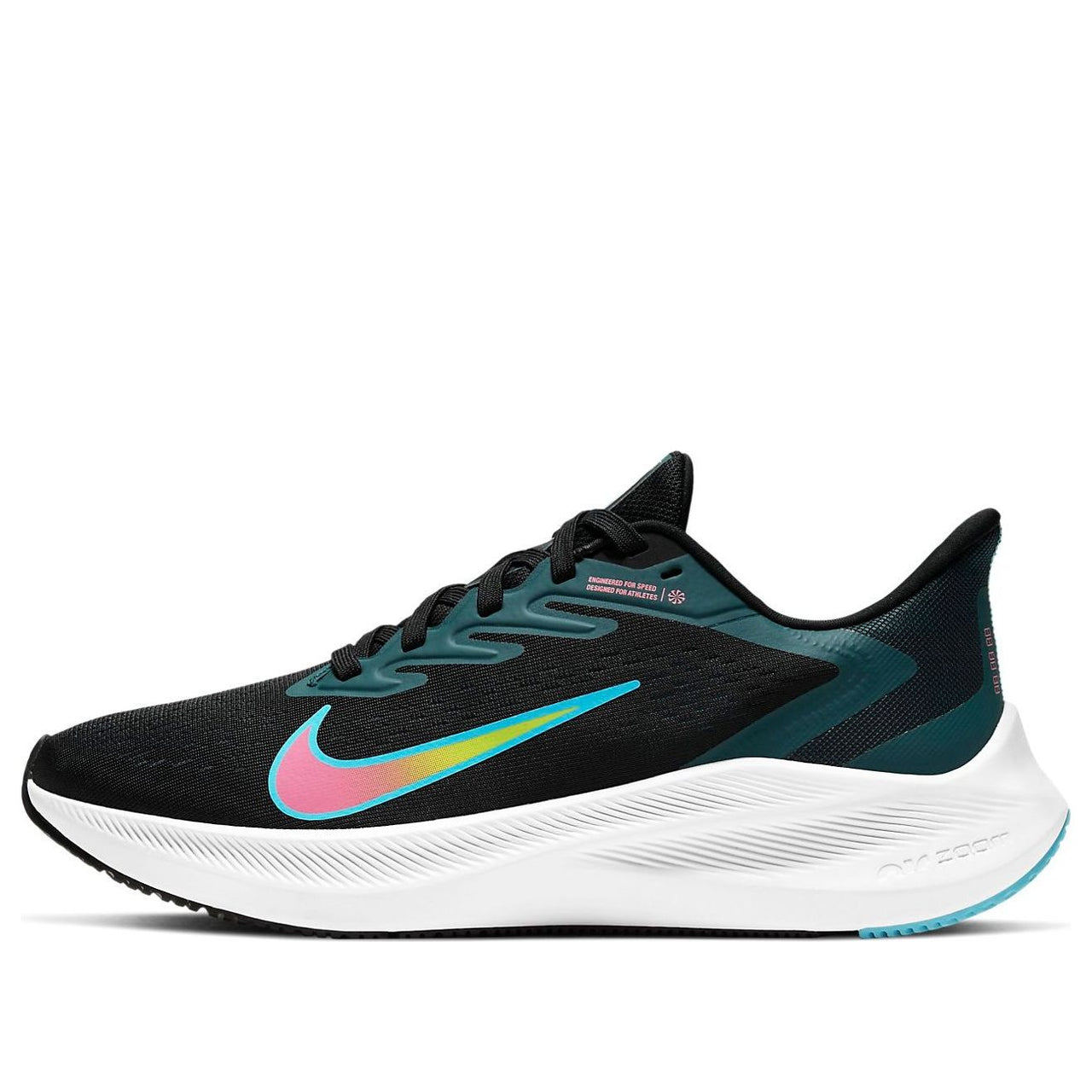 (WMNS) Nike Air Zoom Winflo 7 'Black Green' CJ0302-013
