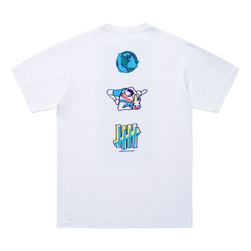 UNDEFEATED WRESTLING S/S TEE Back Applique Short-sleeve Tee Unisex White 80101-WHITE