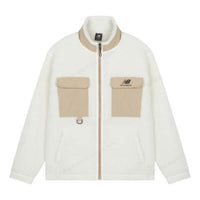 New Balance logo Sportswear Cotton Coat Asia Sizing 'White Beige' AMJ23358-CIC