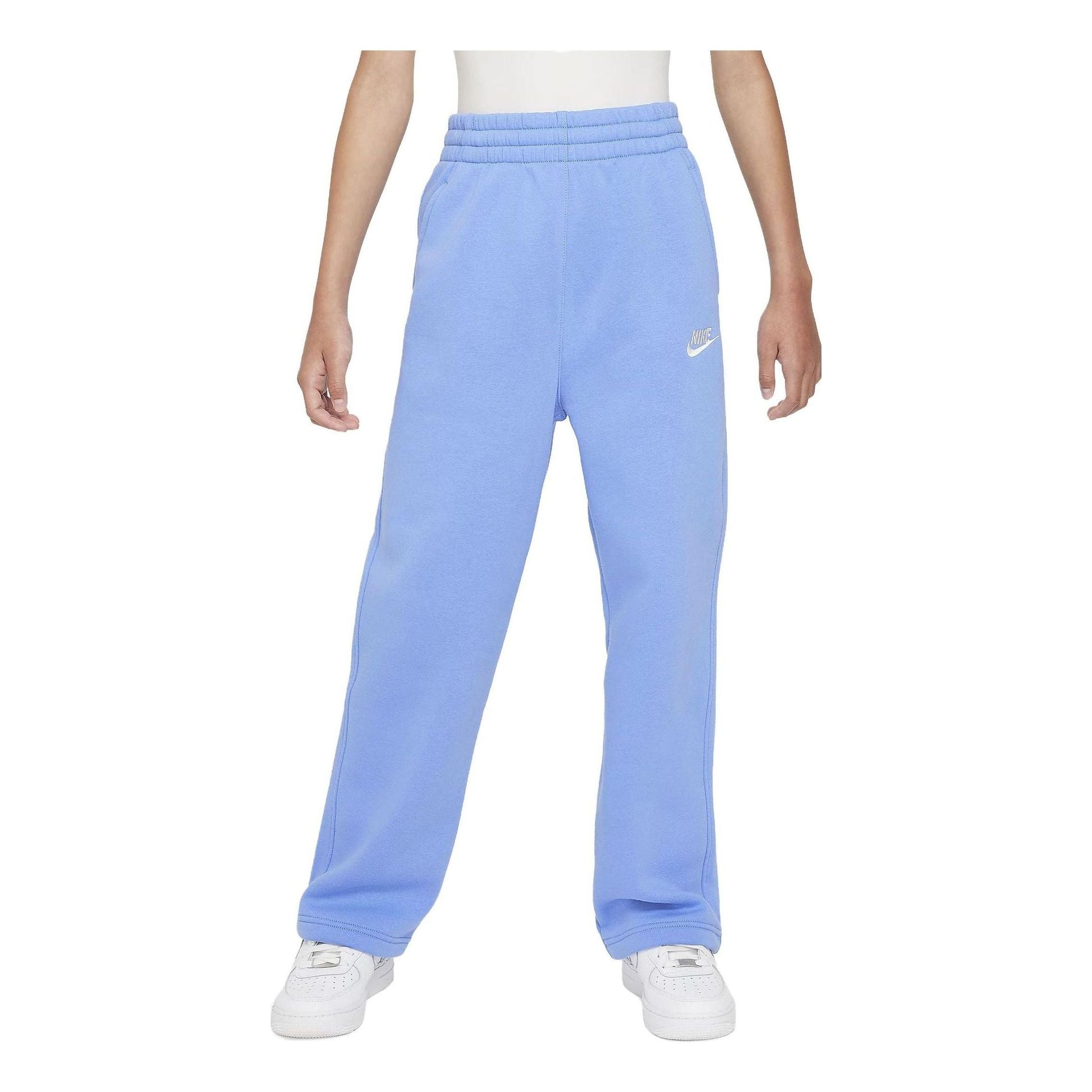 (GS) Nike Sportswear Club Fleece Wide-Leg Pants 'Polar Blue' FD2927-450