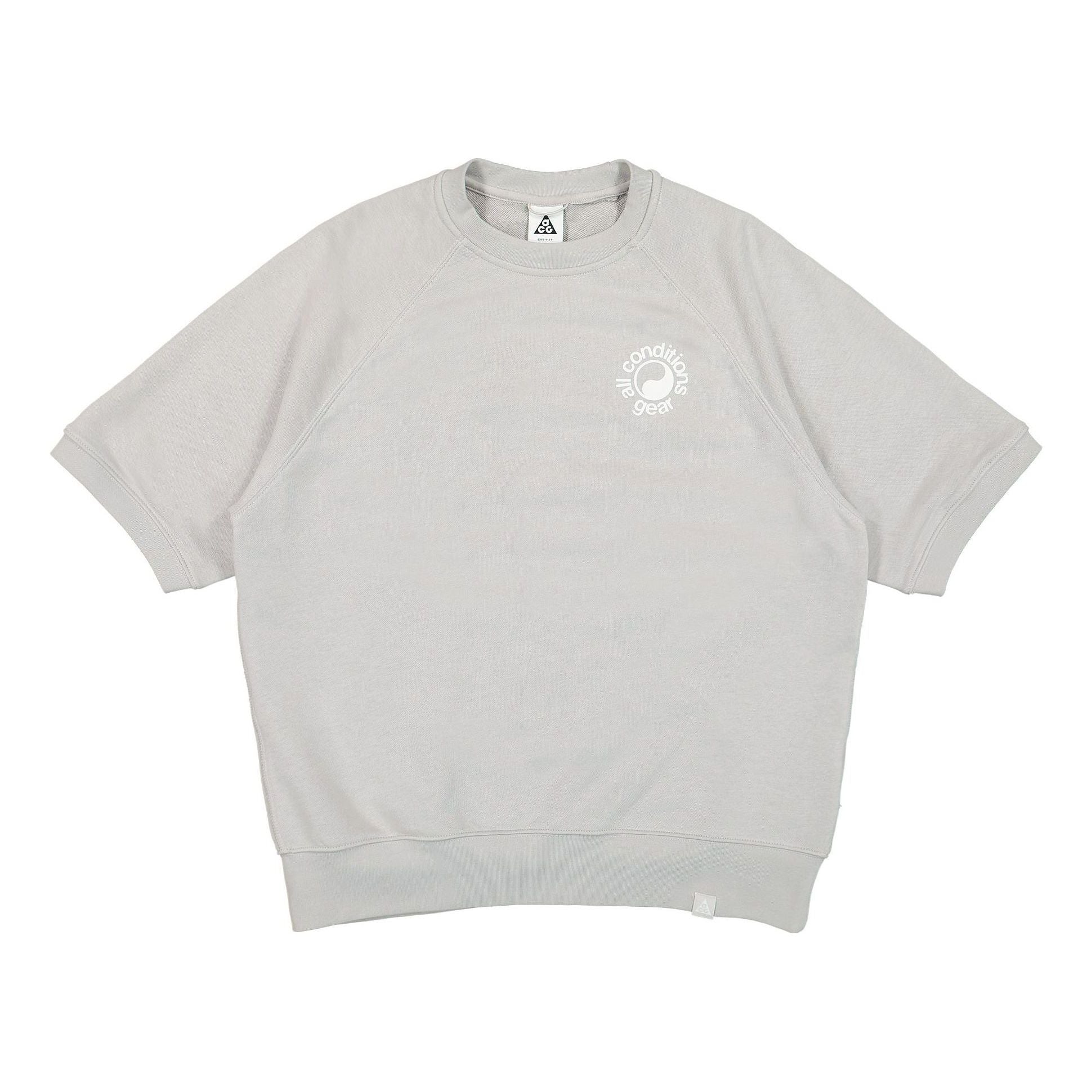 Men's Nike ACG Dri-FIT Solid Color Logo Short Sleeve Pullover Light Iron Ore DN3914-012