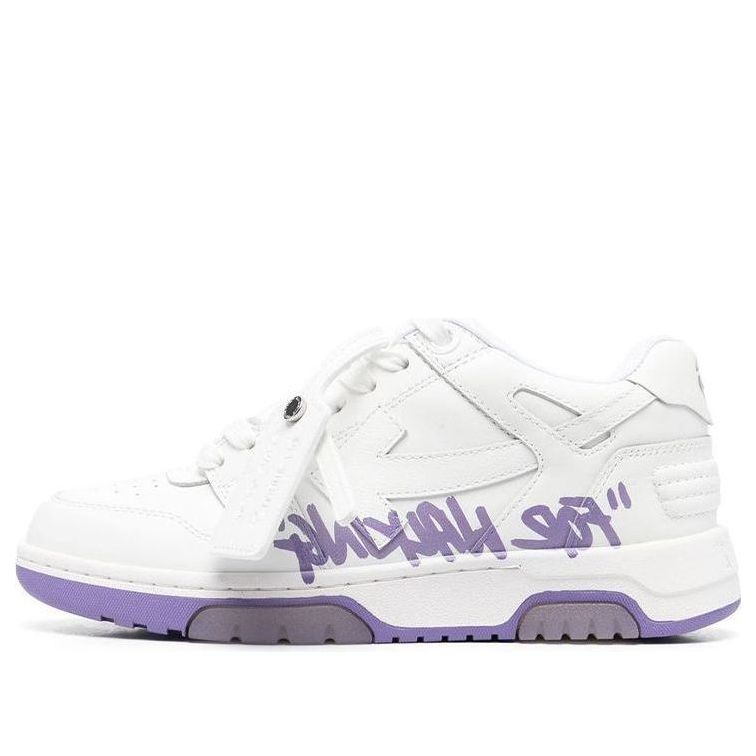 (WMNS) Off-White Out Of Office For Walking Low-Tops 'White Purple' OWIA259S23LEA0030136