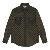 Gucci GG Jacquard Denim Shirt 'Black' 669613-XDBUF-1289