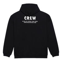 (WMNS) Balenciaga Crew Letter Printing Zipper Female Black 620948TIV751070