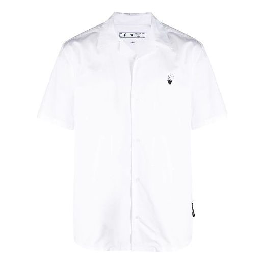 Off-White SS21 Chest Logo Micro Mark Short Sleeve Shirt White OMGA163S21FAB0040110