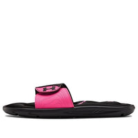 (WMNS) Under Armour Ignite 9 Slide 'Black Pink Surge' 3022717-002