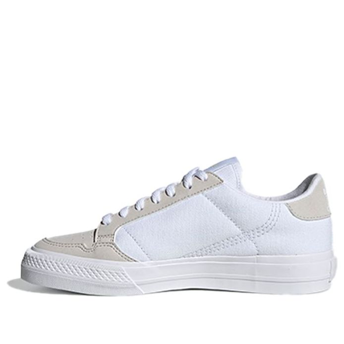 (GS) adidas Continental Vulc J 'White Grey' EF9449