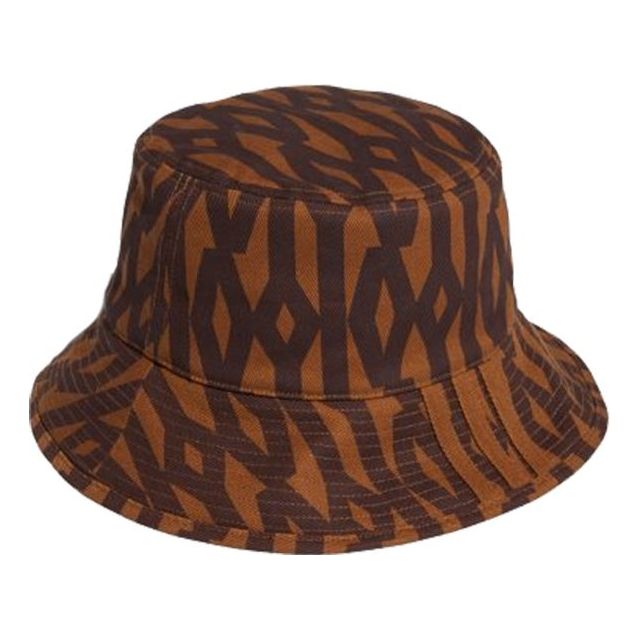 adidas IVY PARK X adidas originals REVERSIBLE MONOGRAM Bucket Hat Brown/Black H21223