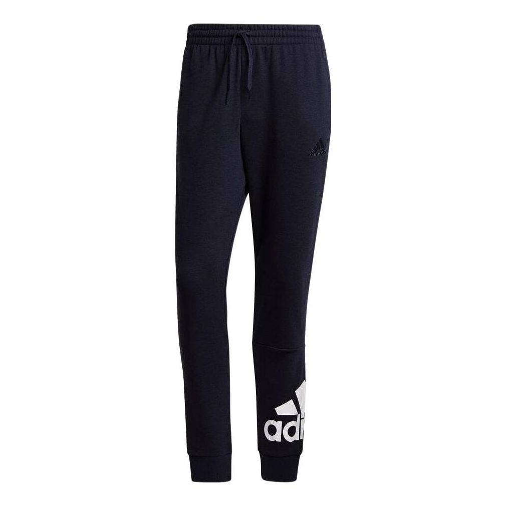 Men's adidas Logo Printing Sports Pants/Trousers/Joggers Japanese Version Black GK8979