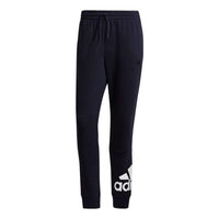 Men's adidas Logo Printing Sports Pants/Trousers/Joggers Japanese Version Black GK8979