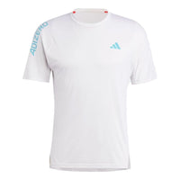 adidas Adizero Running T-Shirt 'White Blue' IL1462
