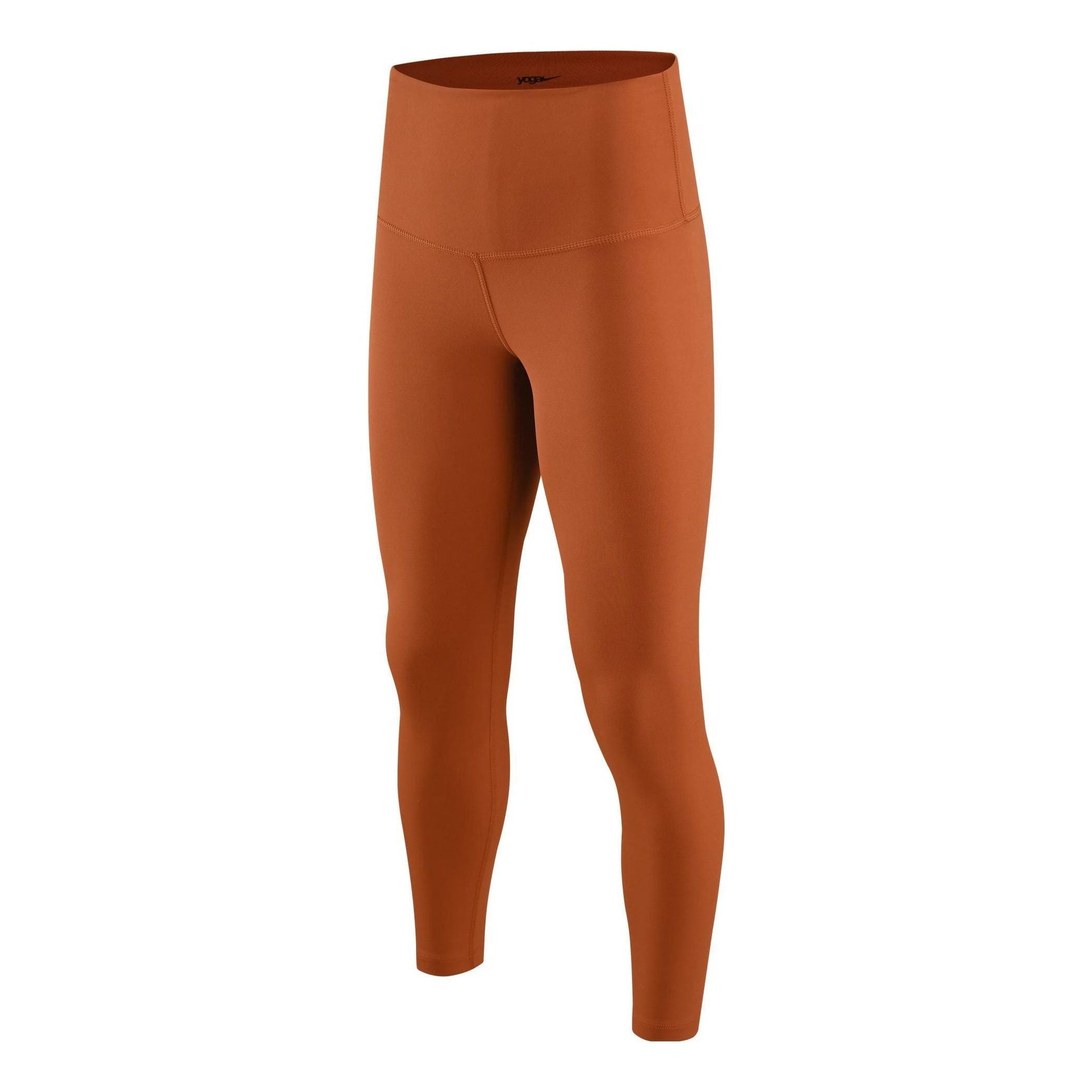 (WMNS) Nike Logo high-waisted nine-point inner pants 'bronze' DM7024-246
