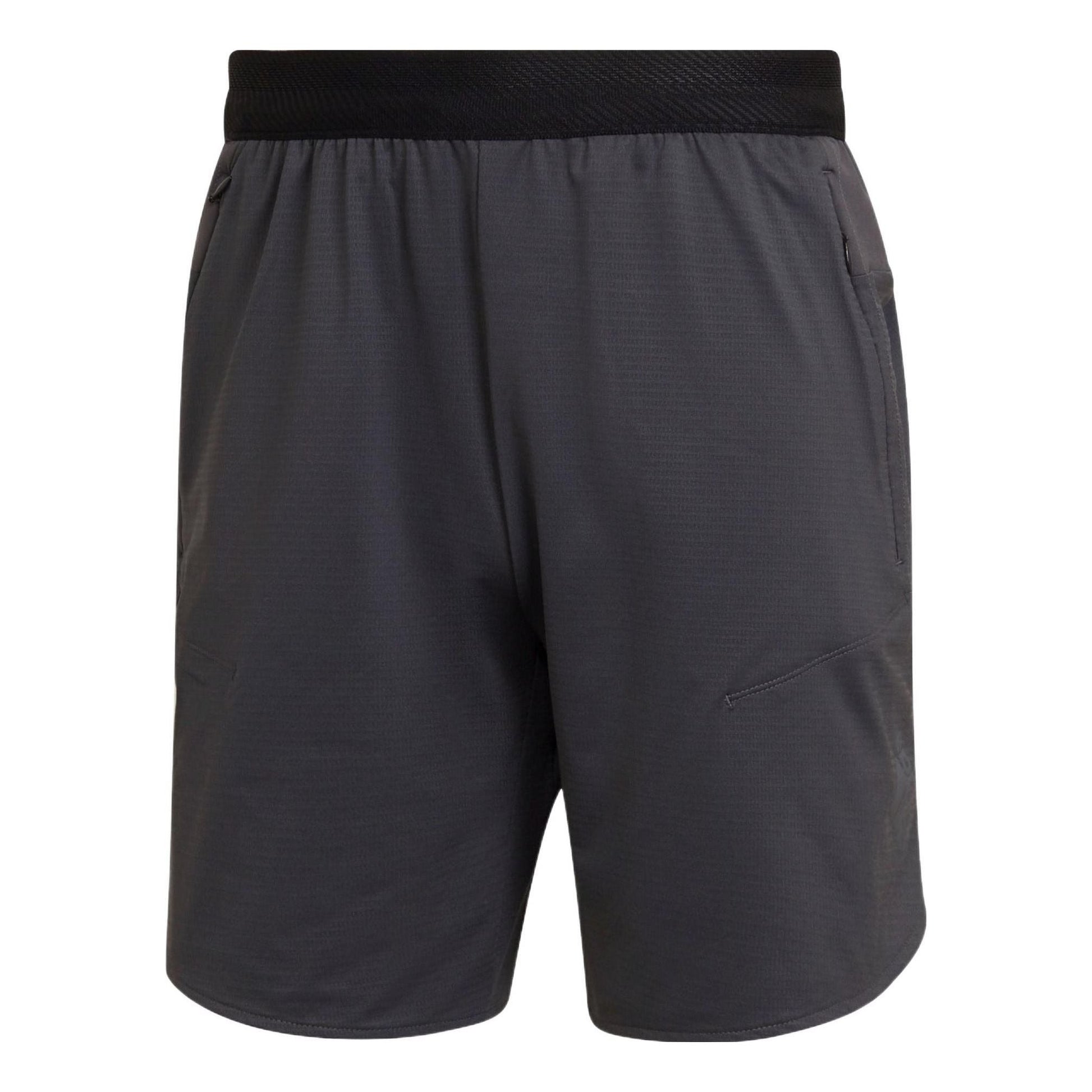 Men's adidas Printing Brand Logo Solid Color Gym Shorts Gray HC4215