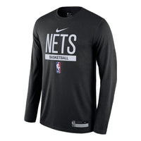 Nike Dri-FIT x NBA Brooklyn Nets Practice Long-Sleeve T-Shirt 'Black' DR6504-010