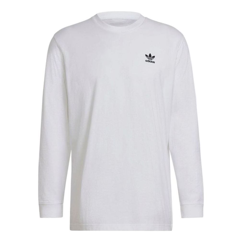 adidas originals Large Logo Printing Casual Long Sleeves White HC7111
