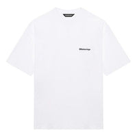 Balenciaga SS21 BB Letter Printing Male 'White' 612966TJV879040