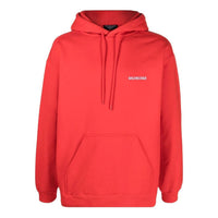 Balenciaga Back Logo Hoodie Regular Fit 'Bright Red' 600583TMVF53168