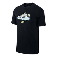 Nike Air Max Shoe Printing Short Sleeve Black CV0071-010