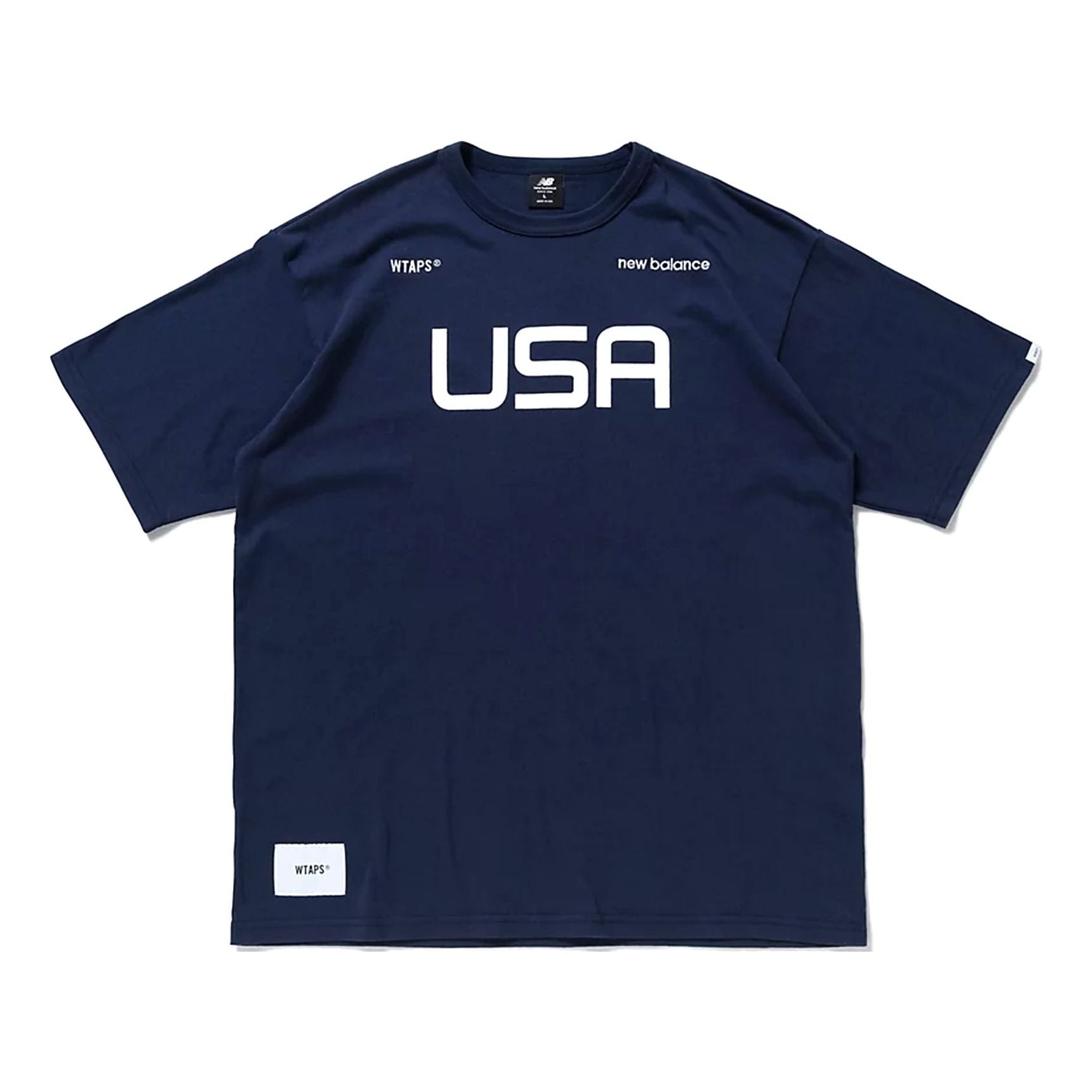 New Balance x WTAPS TC T-Shirt Asia Sizing 'Navy White' MT01605E-CL