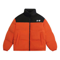 Li-Ning Graphic Color Block Down Jacket 'Black Orange' AYMS307-7