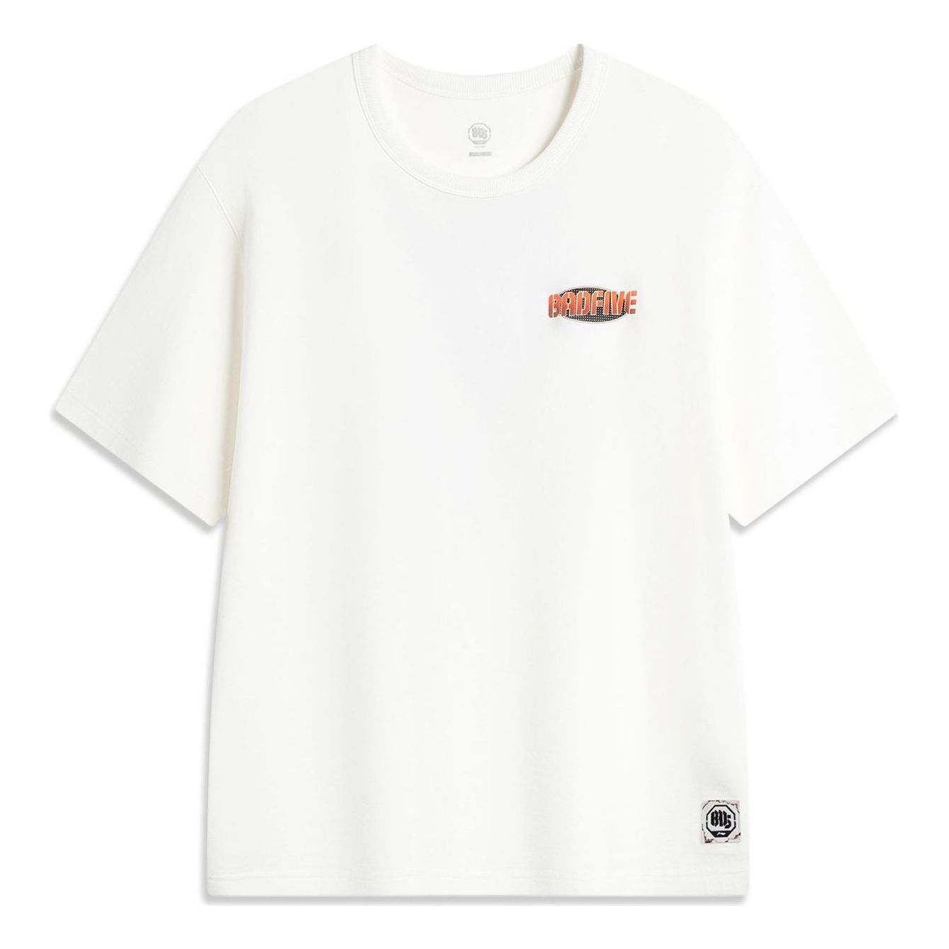 Li-Ning BadFive Hoops Graphic T-shirt 'White' AHSU149-1