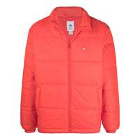 Men's adidas originals Chest Classic Embroidered Logo Stand Collar Long Sleeves Red Down Jacket H13553