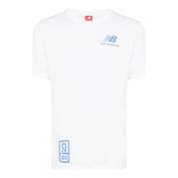 New Balance Men's New Balance Printing Logo Short Sleeve White AMT91656-WT