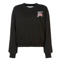 (WMNS) Off-White Cotton Horse Logo Loose Sweatshirt OWBA026F180030631088
