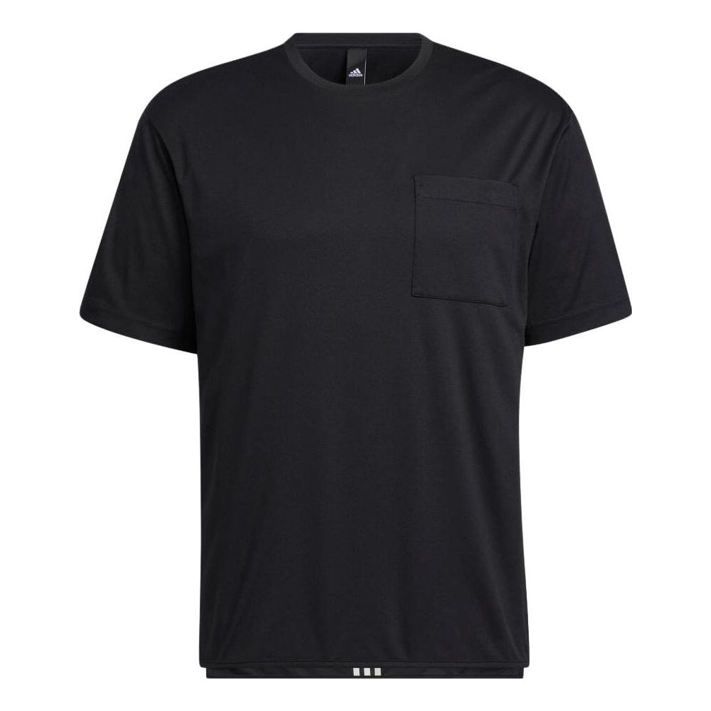adidas ID 2.0 Regular Fit Aeroready Knit Short Sleeve Tee 'Black' IA9426