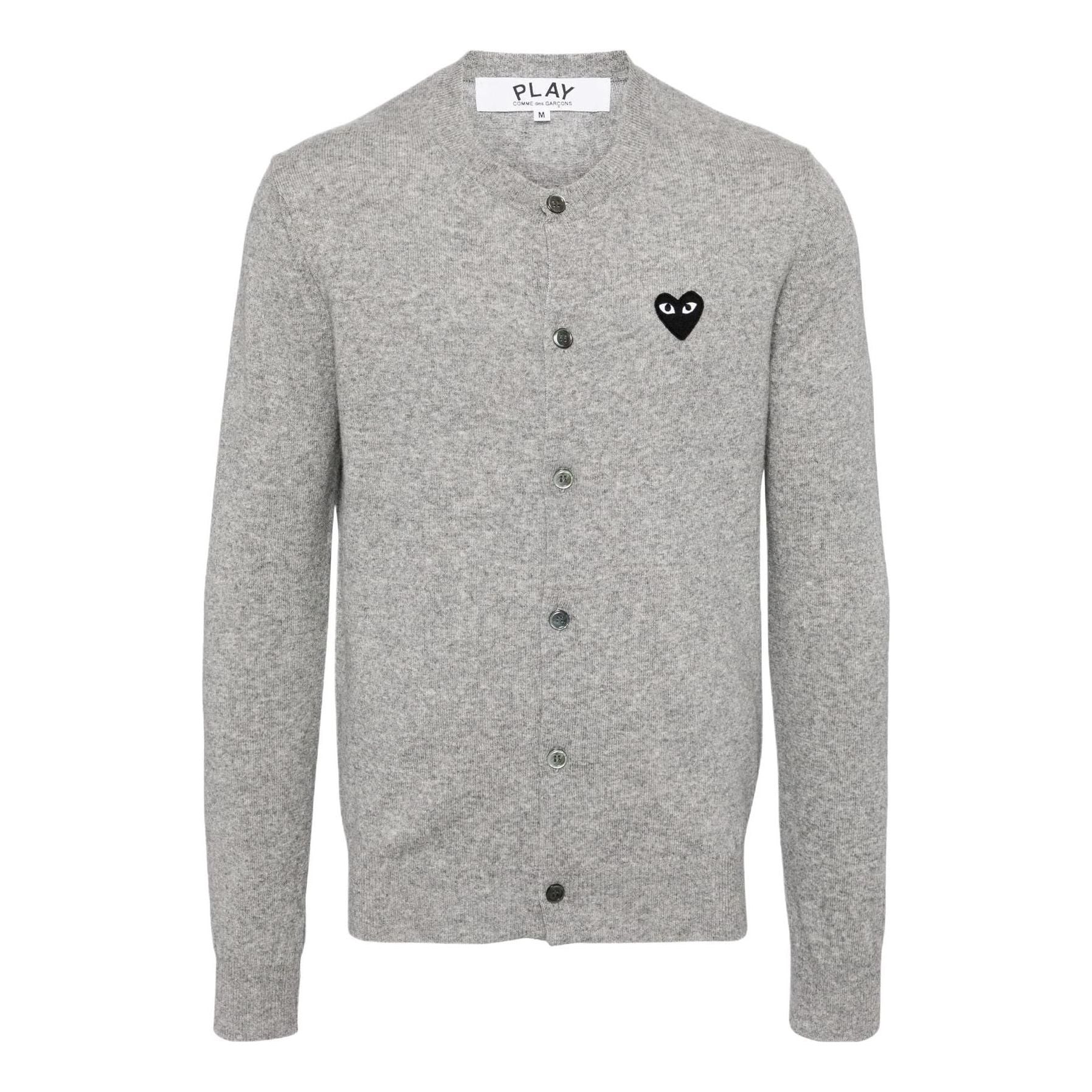 (WMNS) COMME des GARCONS PLAY FW25 Black Emblem Cardigan 'Black' AX-N023-051-2