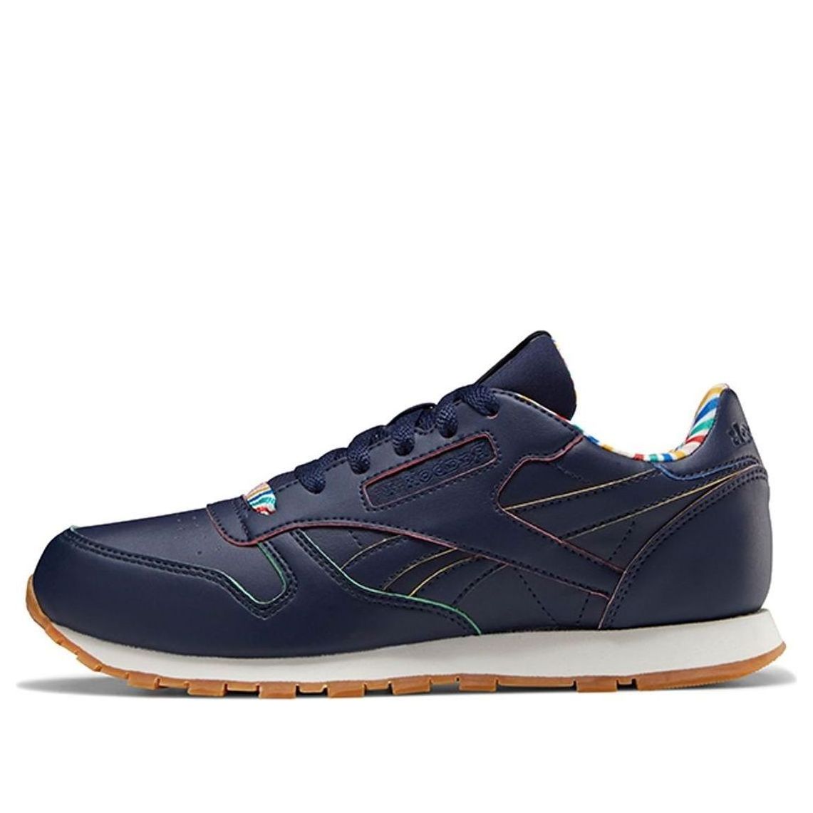(GS) Reebok Classic Leather 'Colorful Stripe' FW6117