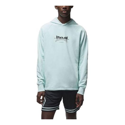 Air Jordan Dri-FIT Sport Graphic Fleece Pullover Hoodie 'Jade Ice Black' FQ6808-346